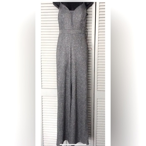 City Triangles Jumpsuit Silver Size 1 - Picture 1 of 13